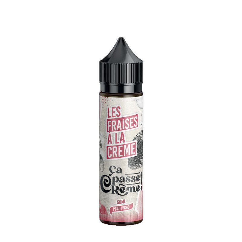 Les Fraises à la Crème 50ml - Ca passe crème! - 0mg