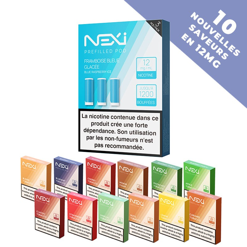 Cartouches pour Nexi One par 3 - 12mg - Aspire