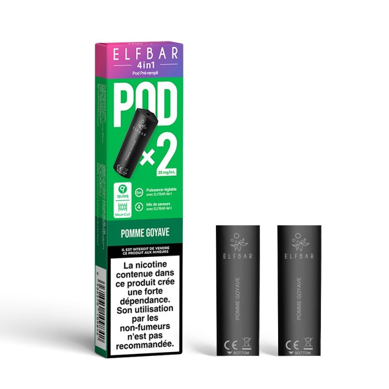 Cartouches pré-remplies 4in1 par 2 - Nouvelles Saveurs- Elfbar