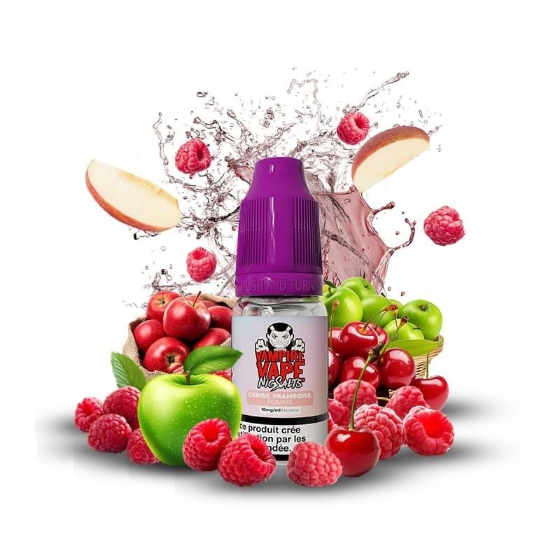 Cerise Framboise Pomme 10ml - NicSalts - Vampire Vape