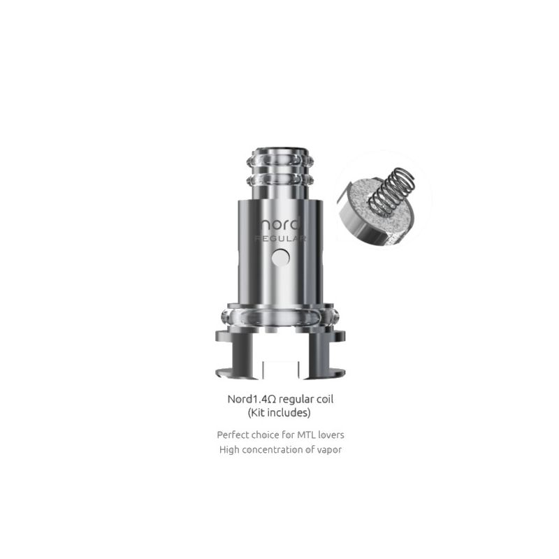 Résistances Nord Regular 1.4ohm par 5 - Smoktech - 1,4 Ohms