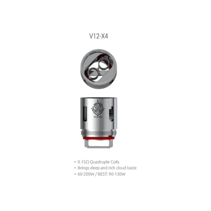 Résistances pour TFV12-X4 Par 3 - Smoktech - X4