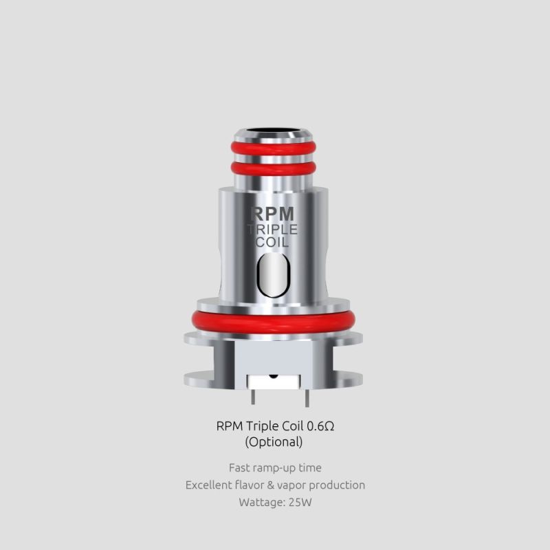 Résistances RPM - Triple 0.6Ω par 5 - Smoktech - 0,6 Ohms