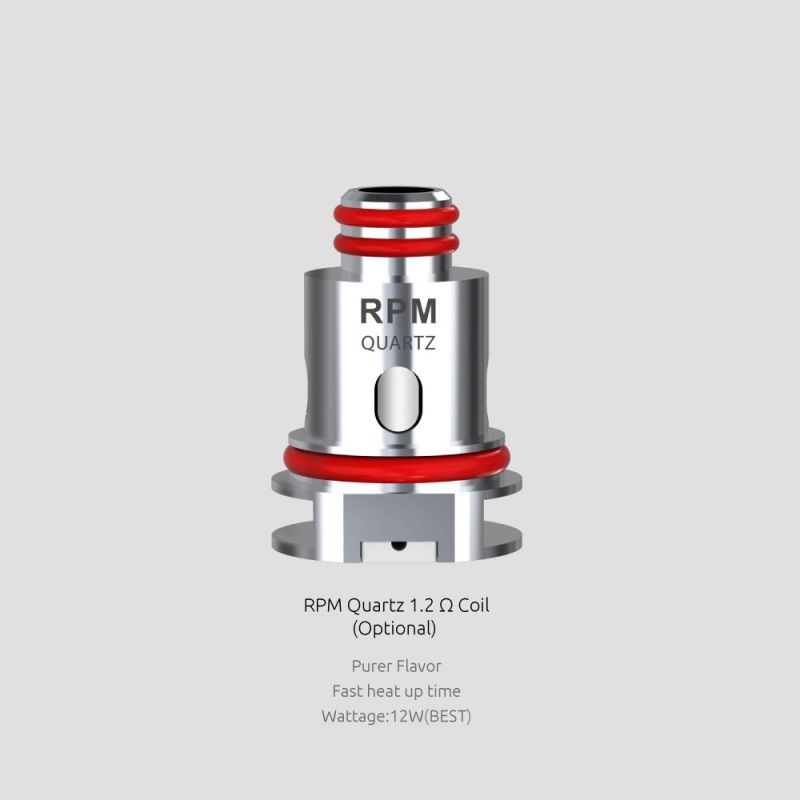Résistances RPM - Quartz 1.2Ω par 5 - Smoktech - 1,2 Ohms
