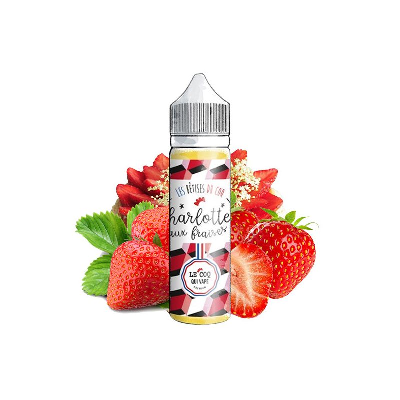 Charlotte aux fraises 50ML - Les Bêtises du Coq - 50ml