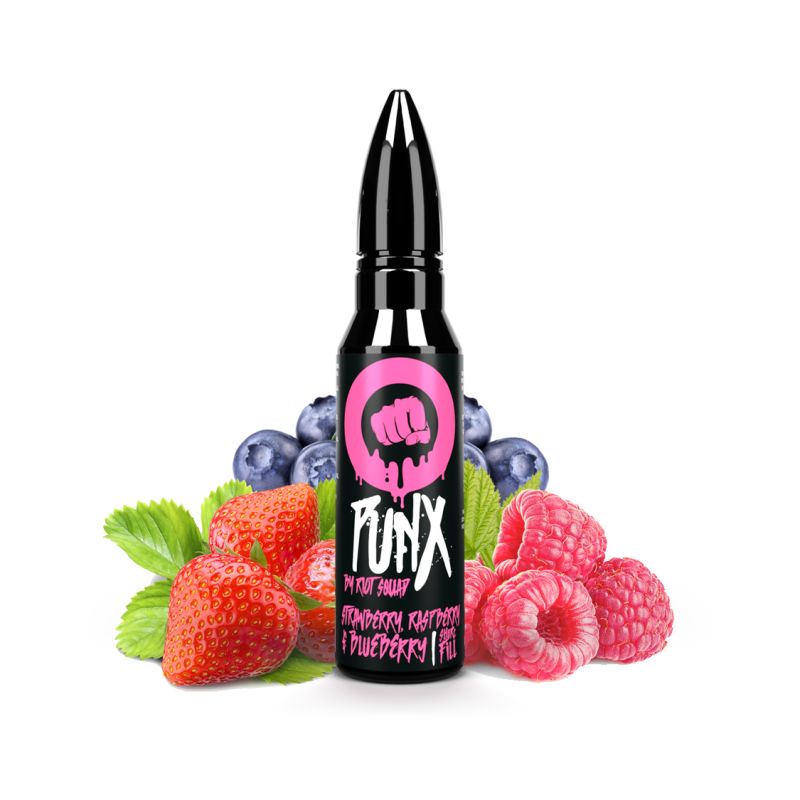Punx - Strawberry, Raspberry & Blueberry 50ML - Riot Squad - 50ml
