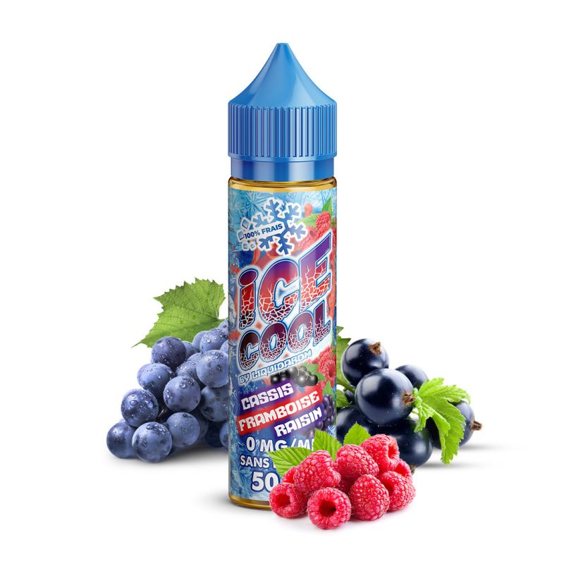 Ice Cool - Cassis Framboise Raisin 50ML - Liquidarom - 50ml