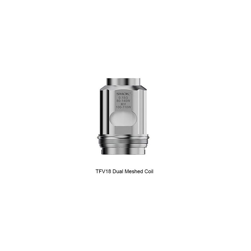 Résistances TFV18 Dual Mesh 0.15ohm par 3 - Smoktech - Dual Meshed 0.15 ohms