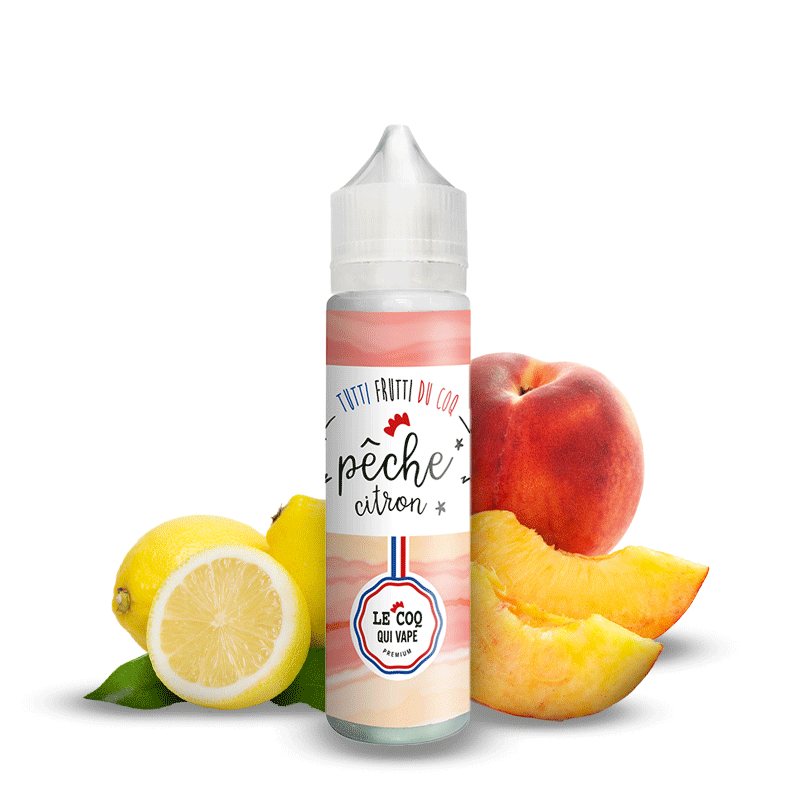 Pêche Citron 50ML - Le Coq Tutti Frutti - 50ml
