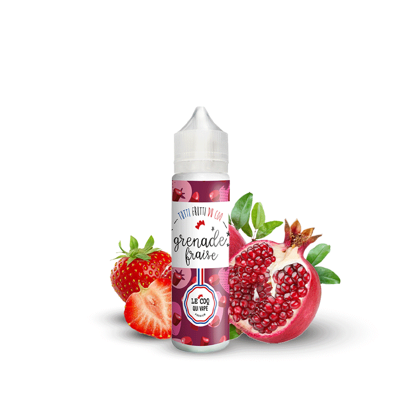 Grenade Fraise 50ml - Le Coq Tutti Frutti - 00mg