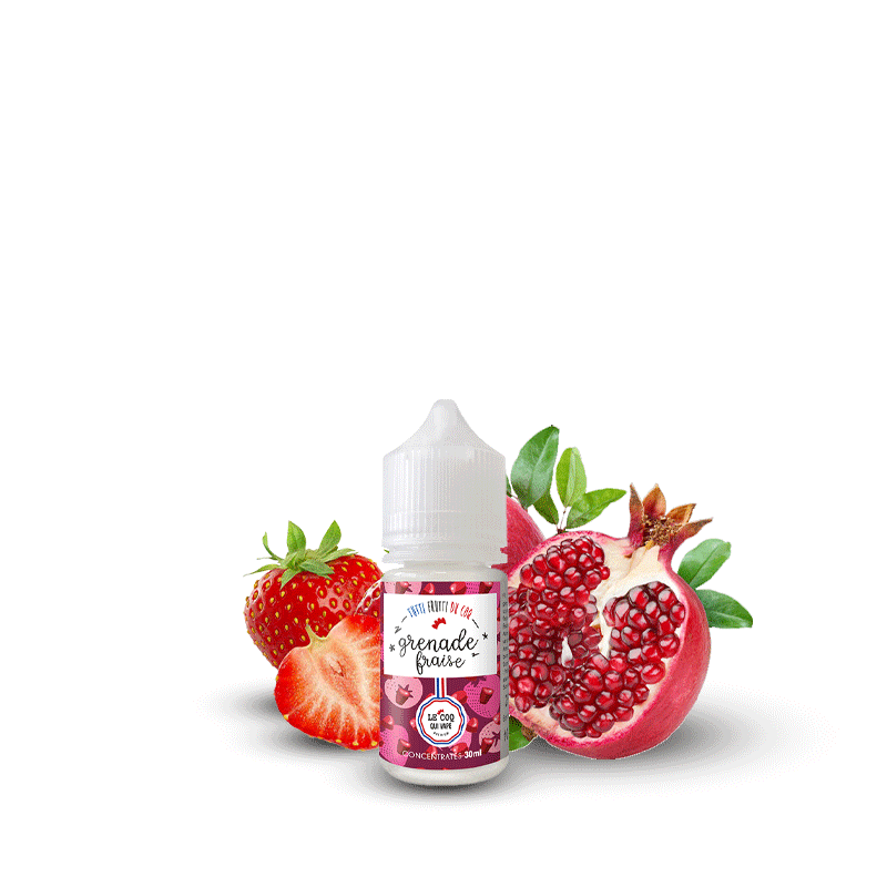 Grenade Fraise concentré 30ml - Tutti Frutti du Coq - 30ml