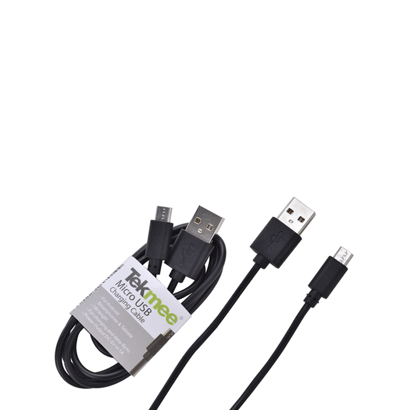Câble USB vers Micro USB 1m - Tekmee - Black