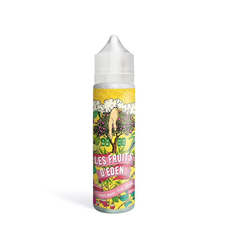 Fruits Rouges Pêche Raisin 50ml - Les Fruits d'Eden - 00mg
