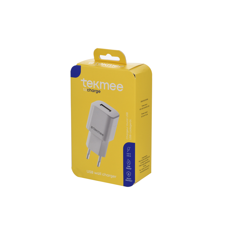 Prise Secteur 2A - Tekmee - White