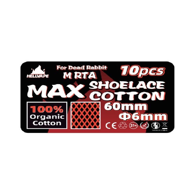 Cotton MAX pour Dead Rabbit M RTA - Hellvape - 100% organique