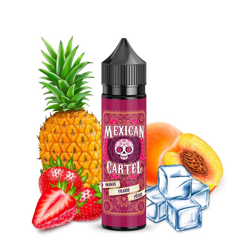Ananas Fraise Pêche 50ml - Mexican Cartel - 50ml