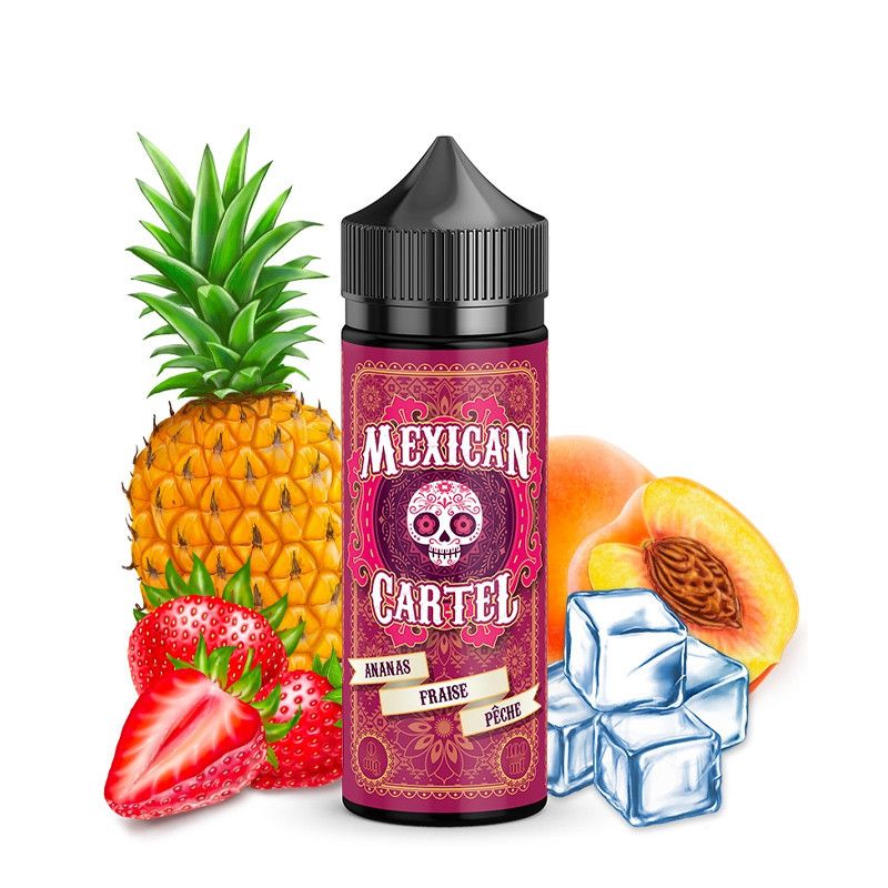 Ananas, Fraise, Pêche 100ml - Mexican Cartel - 100ml