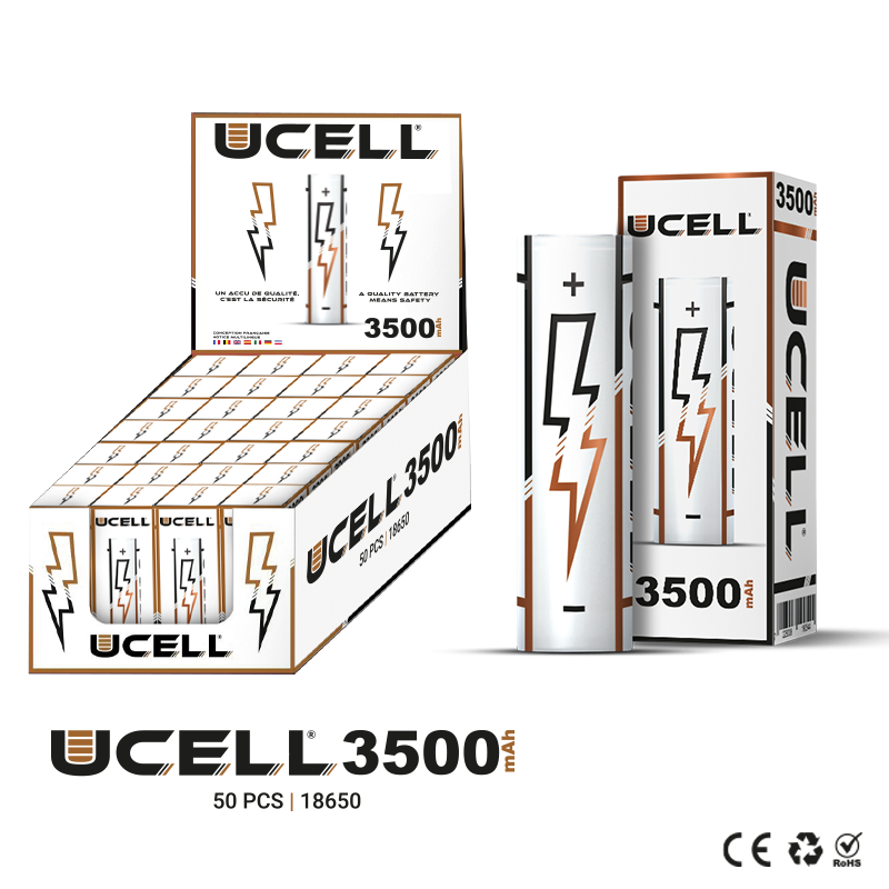 Accu 18650 3500mAh 20A - Ucell - 18650 - 3500mAh