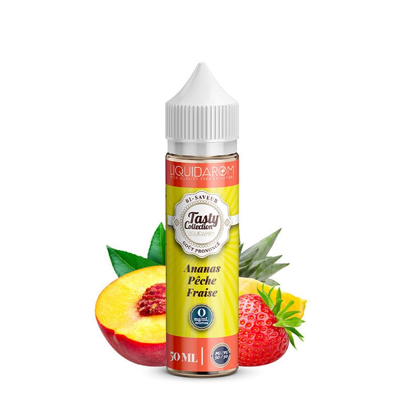Ananas Pêche Fraise 50ml - Tasty By Liquidarom - 00mg