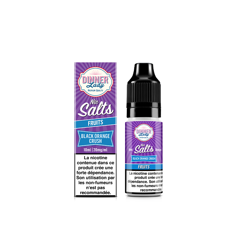 Black Orange Crush Salt Nic 10ml - Dinner Lady