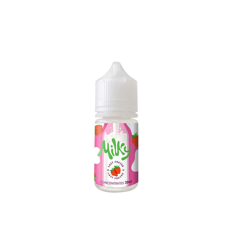 Concentré Lait Fraise 30ml - Milky - 0mg