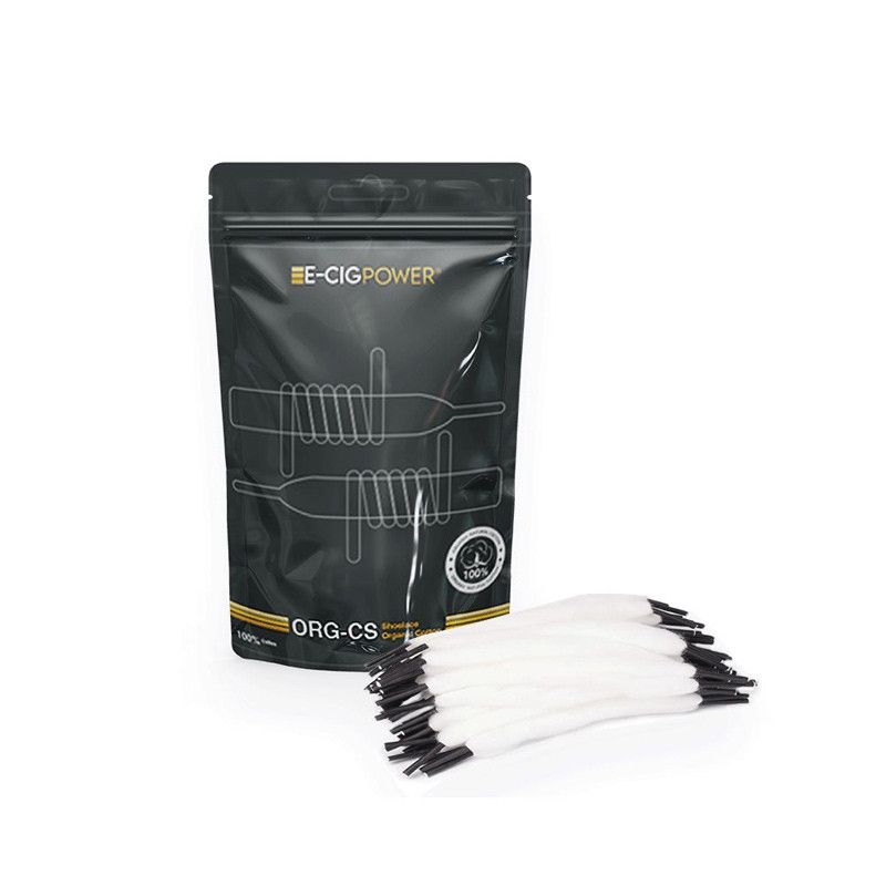 ORG - CS - Shoelace Organic Cotton - E-Cig Power - 100% organique