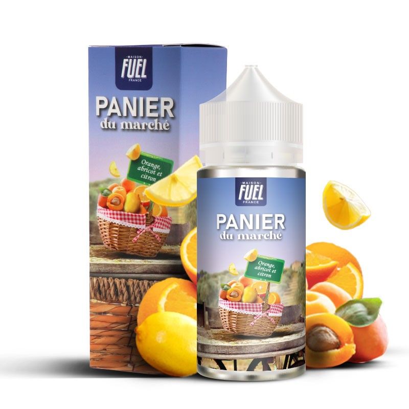 Orange Abricot et Citron 100ml - Panier du marché - 0mg