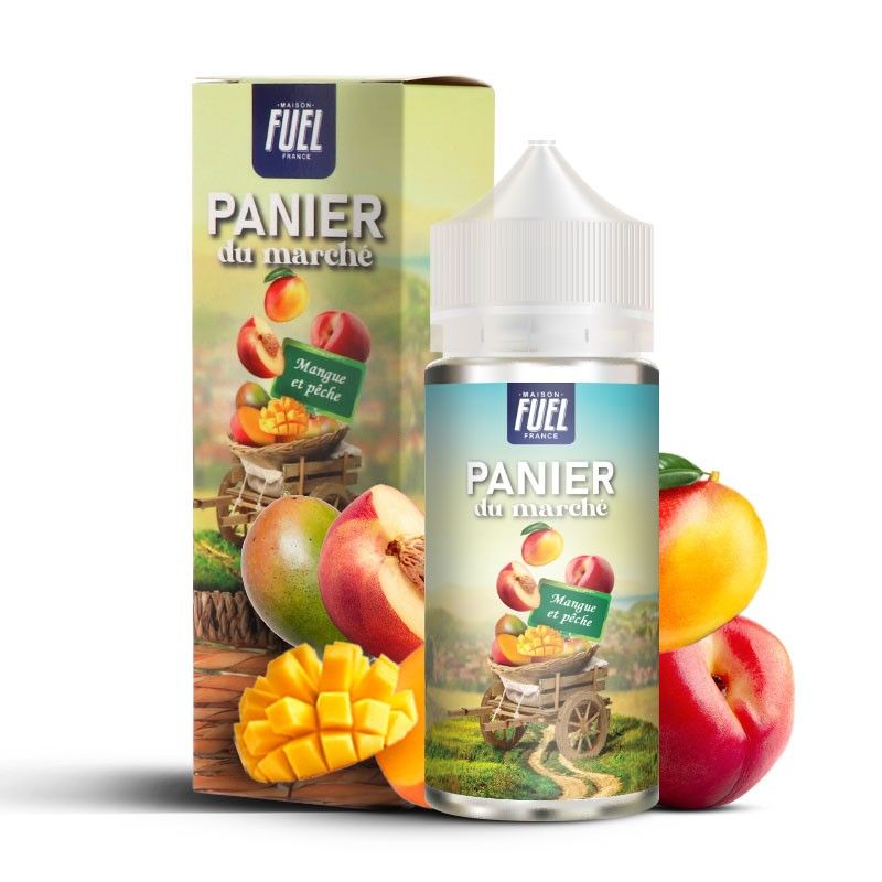 Mangue et Pêche 100ml - Panier du marché - 0mg