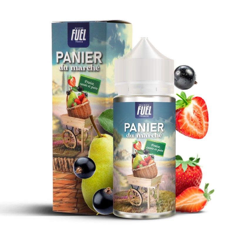 Fraise Cassis et Poire 100ml - Panier du marché - 0mg
