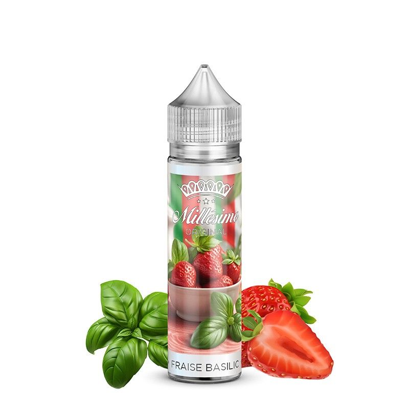 Fraise Basilic 50ML - Millésime - 00mg