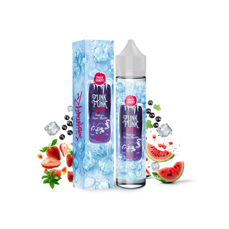Pastèque Fraise Myrtille 50ml - Fresh Series - Punk Funk Hero - 00mg