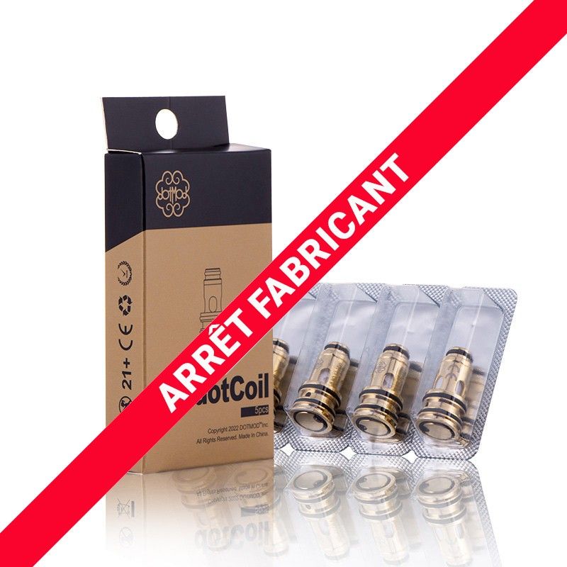 Résistances Dotcoil 0.9Ω par 5 - Dotmod - 0.9Ω