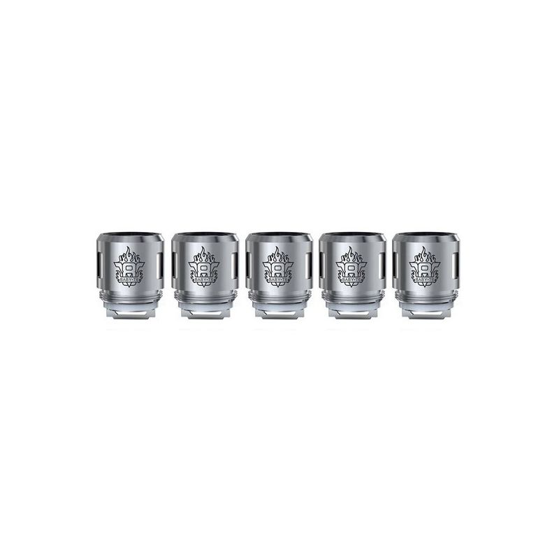 Résistances T6 pour TFV8 Baby Par 5 - Smoktech - 0,2 Ohms