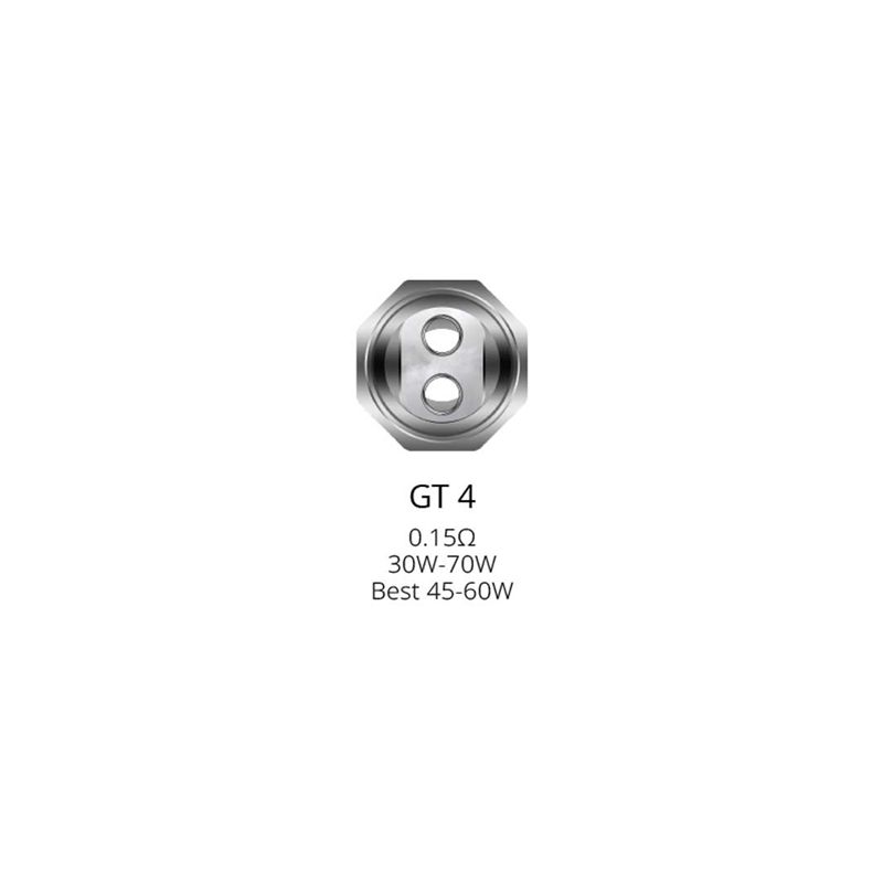 Résistances GT4 pour NRG Tank par 3 - Vaporesso - 0,15 Ohms