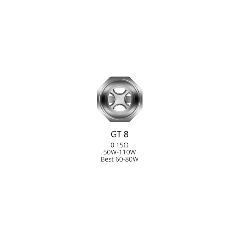 Résistances GT8 pour NRG Tank par 3 - Vaporesso - 0,15 Ohms