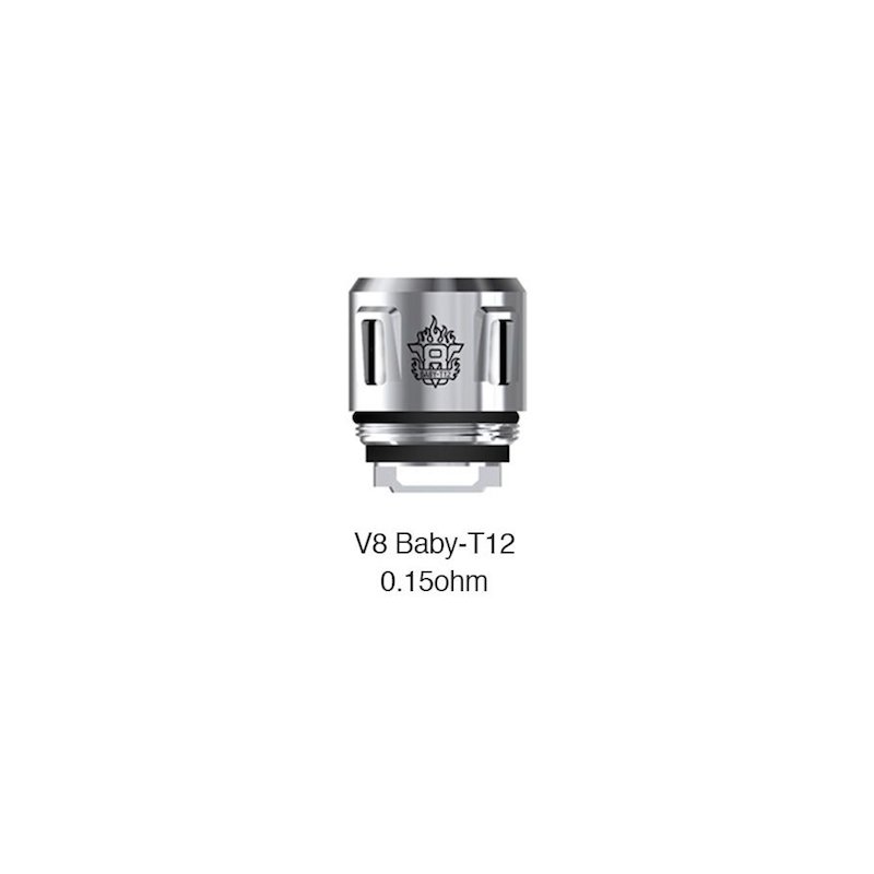 Résistances V8 Baby T12 par 5 - Smoktech - 0,15 Ohms